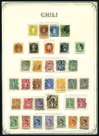 Stamp of Large Lots and Collections 1853-1920, SOUTH AMERICA: Mint used group of South