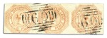 Stamp of Australia » Tasmania 1853 4d Orange, plate 1, state 2, intermediate imp