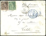 Stamp of Colonies françaises » Sénégal 1879-93 Correspondance d'Armées : Lot de 4 envelop