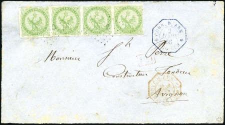 Stamp of Colonies françaises » Indochine Correspondance d'Armées : 5c Aigle en bande de qua