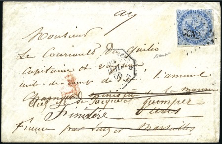 Stamp of Colonies françaises » Indochine Correspondance d'Armées : 20c Aigle, touché, obl. 