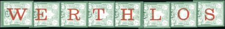 Stamp of Unknown 1881 Lithographed Mitra Issue 5c to 25c in imperfo