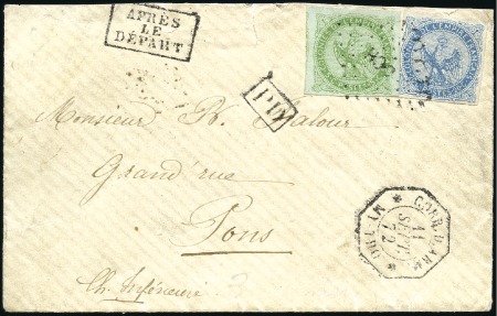 Stamp of Colonies françaises » Indochine Correspondance d'Armées : 20c +5c Aigle, belles ma