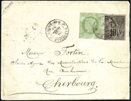 Stamp of Colonies françaises Correspondance d'Armées : 10c Alphée Dubois +5c Cé
