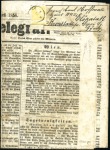 Stamp of Austria » Newspaper Stamps 1851 1856 YELLOW MERCURY tied to address label and comp