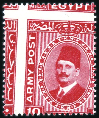 Stamp of Egypt » British Forces in Egypt 1936 & 1939 King Farouk Army Post 3m and 10m two s