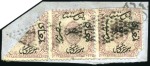 Stamp of Egypt » 1866 First Issue 1pi mauve, attractive specialized group of 12 unus