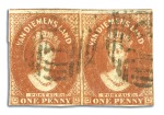 Stamp of Australia » Tasmania 1856-57 Pelure paper 1d deep-red brown used select