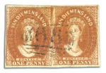 Stamp of Australia » Tasmania 1856-57 Pelure paper 1d deep-red brown used select