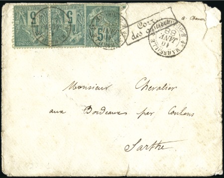Stamp of Colonies françaises Correspondance d'Armées : Trois 5c Alphée Dubois, 