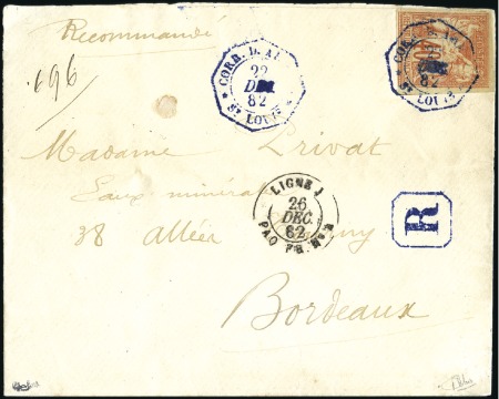 Stamp of Colonies françaises » Sénégal Correspondance d'Armées : 40c Sage bien margé obl.