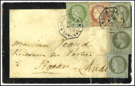 Stamp of Colonies françaises » Indochine Correspondance d'Armées : Rarissime affranchisseme