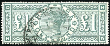Stamp of Great Britain » 1855-1900 Surface Printed 1887-92 Jubilee £1 used, very fine