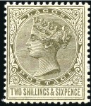 Stamp of Nigerias » Lagos 1884-86 New values & colours, 1/2d green, 1d rose,