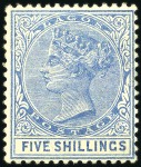 Stamp of Nigerias » Lagos 1884-86 New values & colours, 1/2d green, 1d rose,