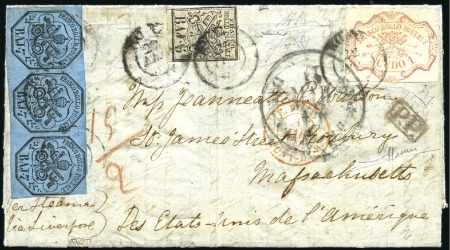 Stamp of Italian States » Papal States 1 Scudo on Exquisite Cover to the USA