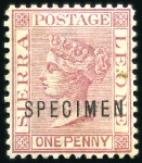 Stamp of Sierra Leone 1884-91 QV wmk Crown CC, 1/2d green, 1d red, 2d gr