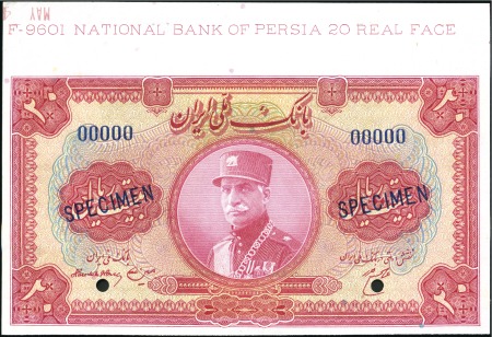 Stamp of Unknown BANKNOTES 1935 Bank Melli Iran : 10 rials and 20 r