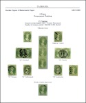 Stamp of Australia » Tasmania 1857-69 2d Green balance collection on 8 pages, in