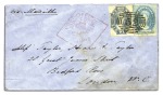 Stamp of Australia » Tasmania Covers

1860-67 6d Lilac frankings, group of fou