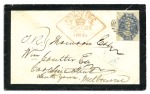 Stamp of Australia » Tasmania Covers

1860-67 6d Lilac frankings, group of fou