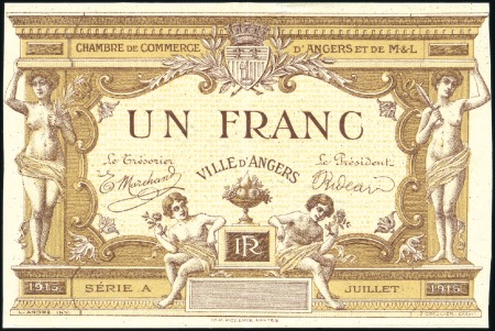 Stamp of France » Collections 1916-21, 27 billets de différentes Chambre de Comm