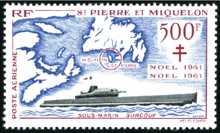 Stamp of Colonies françaises » St. Pierre et Miquelon 1952-92, Collection complète avec PA, blocs, bande
