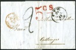 Stamp of Large Lots and Collections 1850-1970, Superb assembly of taxed covers by coun