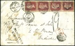 Stamp of Large Lots and Collections 1850-1970, Superb assembly of taxed covers by coun