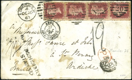 Stamp of Large Lots and Collections 1850-1970, Superb assembly of taxed covers by coun