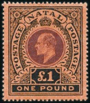 Stamp of South Africa » Natal 1902-09, Mint selection with various values from t