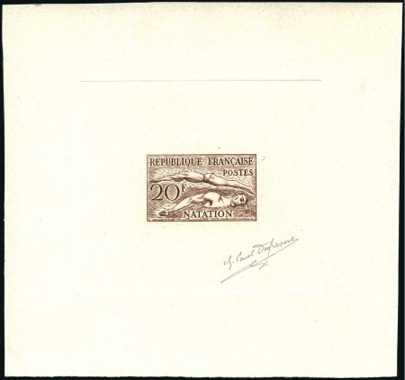 Stamp of France 1953 Jeux Olympiques Helsinki, série de 6 valeurs 