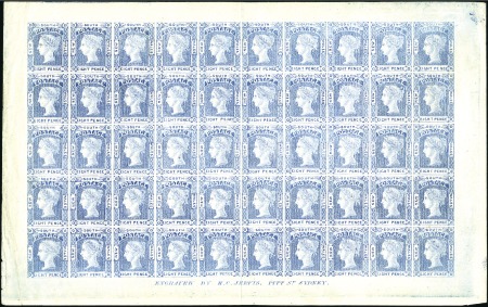 Stamp of Australia » New South Wales 1885 8d Laureate reprint in blue from the original