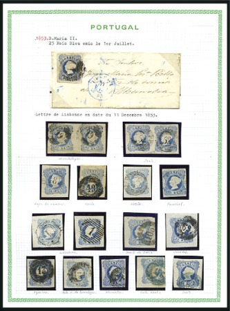 Stamp of Portugal 1853-93, Attractive and neatly written up exhibiti