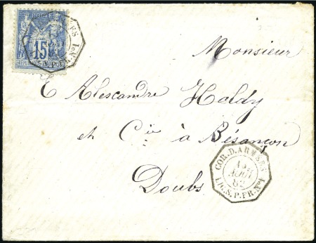 Stamp of France » Collections 1880-1938, Lot attractif de +110 lettres surtout s
