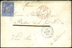 Stamp of France » Collections 1867-1892 LIGNE B : 5 lettres de cette ligne marit
