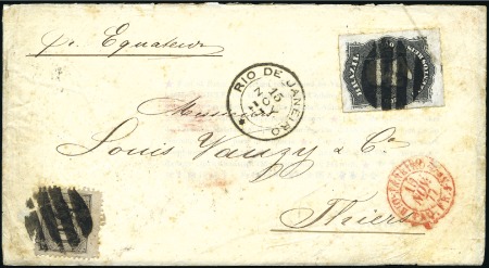 Stamp of Brazil 1862-97, 21 covers incl. several using the French
