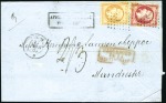 Stamp of France » Collections 1853-65, Huit lettres avec cachet de paquebots de 