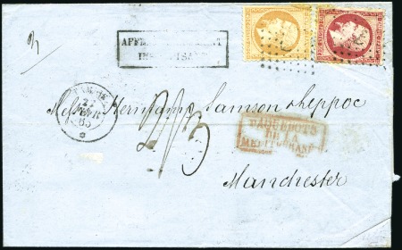 Stamp of France » Collections 1853-65, Huit lettres avec cachet de paquebots de