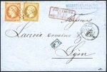 Stamp of France » Collections 1853-65, Huit lettres avec cachet de paquebots de 
