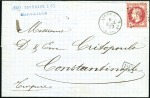 Stamp of France » Collections 1867-72, Quinze lettres avec cachet de lignes de l