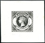 Stamp of Australia » New South Wales 1854 Diadem later die proofs in rose-red and black