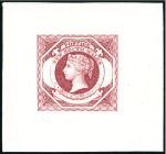 Stamp of Australia » New South Wales 1854 Diadem later die proofs in rose-red and black