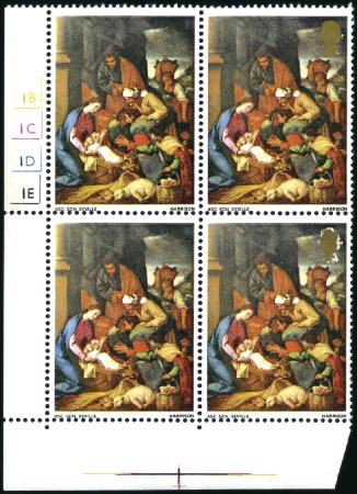 Stamp of Great Britain » Queen Elizabeth II 1967 Christmas 3d with GOLD COMPLETELY OMITTED (He