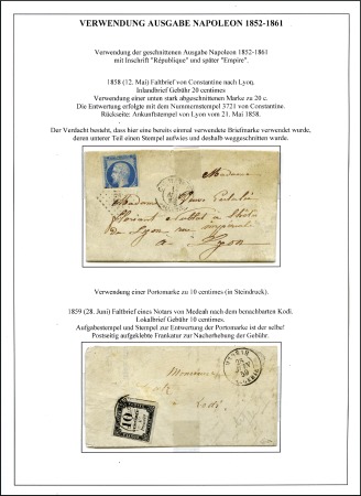 Stamp of Colonies françaises » Algérie 1831-1994, Importante collection d'exposition mont