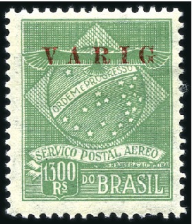 Stamp of Brazil 1889-1960, EXTENSIVE AIRMAIL and back of book coll