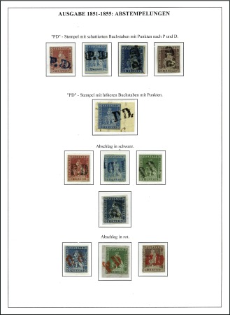 Stamp of Italian States » Tuscany 1737-1860 Remarkable exhibition collection neatly