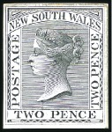 Stamp of Australia » New South Wales 1862-65 2d die proofs of the two different dies (s