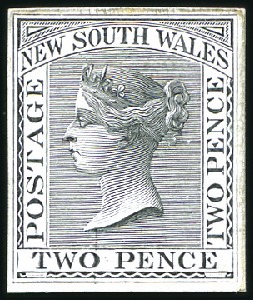 Stamp of Australia » New South Wales 1862-65 2d die proofs of the two different dies (s