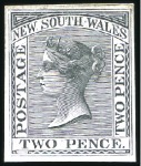 Stamp of Australia » New South Wales 1862-65 2d die proofs of the two different dies (s